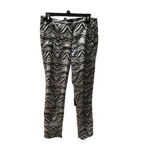 Women’s Vanilia Italian Zebra Pants  Size 14